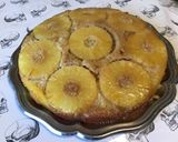 Une image de l'étape 12 de Gâteau caramélisé à l'ananas et jus de pêches.
