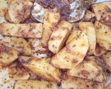 Foto del paso 4 de la receta: Rodaballo a la Plancha con Patatas Gajo y Mayonesa de Vinagre de Jerez y Soja