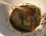Une image de l'étape 4 de Sauce salade épicée persil,moutarde à l'ancienne,avocat et vinaigre de vin.