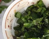 A picture of step 3 of Coriander & mint dip.