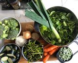 A picture of step 1 of Easy green vegetable lemongrass soup #vegan #vegetarian #gluten-free #paleo.