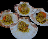 Foto del paso 1 de la receta: Vieiras a la plancha con aceite de pistachos