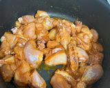 A picture of step 2 of Hyderabadi chicken dum biryani.