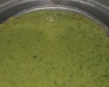 A picture of step 3 of Palak khatta dhokla.