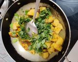 A picture of step 4 of Methi With Potato.
