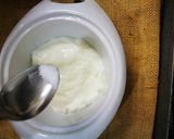 A picture of step 1 of Arabic breakfast||Yogurt cheese lebneh.