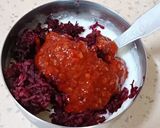 A picture of step 2 of Schezwan style Beetroot Dip.