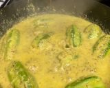 A picture of step 1 of Shahi parval (pointed gourd curry).