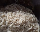 A picture of step 6 of Meatballs pasta🍝.