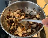 A picture of step 6 of Amaranth Leaves with water chestnut subji.