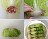 รูปขั้นตอนการทำที่ 3 ของ "Sukiyaki Roll" Steamed Chinese Cabbage Rolls with Minced Pork