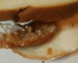 A picture of step 8 of Tuna Salad and Fried Tomato Sandwich.