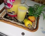 A picture of step 3 of Cashew and pineapple juice.