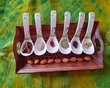 A picture of step 2 of Chikoo Thandai.