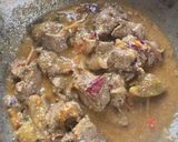 A picture of step 4 of Mutton Kaleji Biryani.