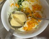 A picture of step 3 of Shrimp and Egg Mayo Salad.