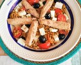Foto del paso 4 de la receta: Ensalada de lentejas con melva, cherrys y queso feta