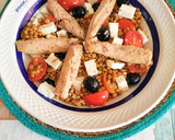Foto del paso 4 de la receta: Ensalada de lentejas con melva, cherrys y queso feta