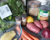 Une image de l'étape 1 de Mes falafels et frites de légumes.