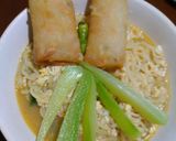 Foto langkah ke 1 dari resep Mie kuah labu manis.