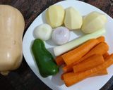 Foto del paso 1 de la receta Crema de zanahoria y calabaza