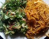 A picture of step 2 of Abacha and Letus salad #myhubby'sfavourite.