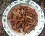 Foto langkah ke 4 dari resep Ati Rempela Bawang Bombay.
