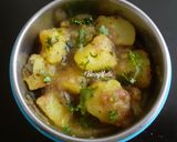 A picture of step 6 of Rajgira Puris and Spicy Potato Subzi.