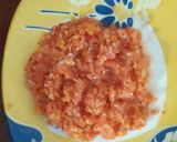 A picture of step 3 of Veg pulao.