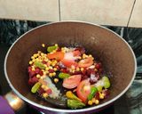 A picture of step 3 of Beetroot chana chutney.