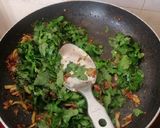 A picture of step 1 of Spinach sauce.