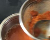A picture of step 2 of Tomato soup and Fried Egg -Bread.
