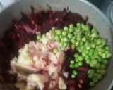 A picture of step 3 of Red Velvet heart cutlets.