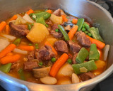 Foto del paso 5 de la receta: Cabeza de lomo con menestra de verduras