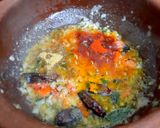 A picture of step 3 of South Indian style egg rice.