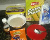 A picture of step 1 of Chocolate pudding with banana cake #chocolatebaking contest.