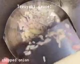 A picture of step 1 of Tsukune No Teriyaki - Chicken meatballs with teriyaki sauce.