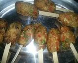 A picture of step 6 of Cheese kabab.