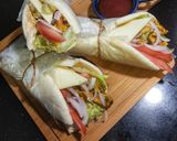 A picture of step 10 of Peri Peri Shawarma.