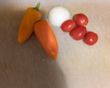 A picture of step 1 of Chicken rocket salad with sweet chilli dressing.