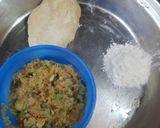 A picture of step 3 of Mawa samosa.