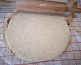 A picture of step 7 of Gol roti /chapati.