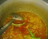 A picture of step 3 of Chana tarkari.