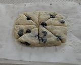 A picture of step 8 of Blueberry and White Chocolate Scones.