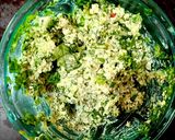 A picture of step 1 of Pizza flavour palak paneer paratha.