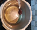 A picture of step 2 of Brinjal Patchadi.