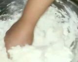 A picture of step 3 of Roll and samosa sheets or patti.