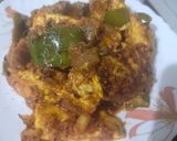 A picture of step 9 of Kadhai paneer.