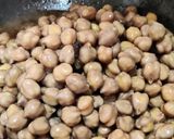 A picture of step 11 of Chole bhature.