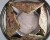 A picture of step 11 of Palak-Peas-Paneer Paratha.